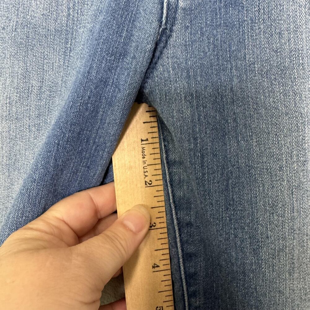 Nine West Jeans Womens 6 Blue Gramercy Skinny Ankle Stretch Denim Distressed - Picture 12 of 13